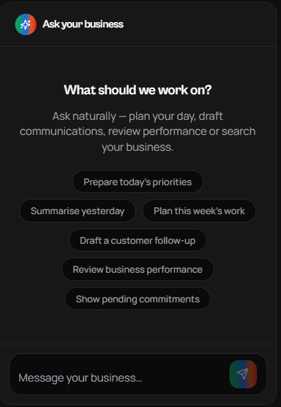 Business Data · Custom Trackers